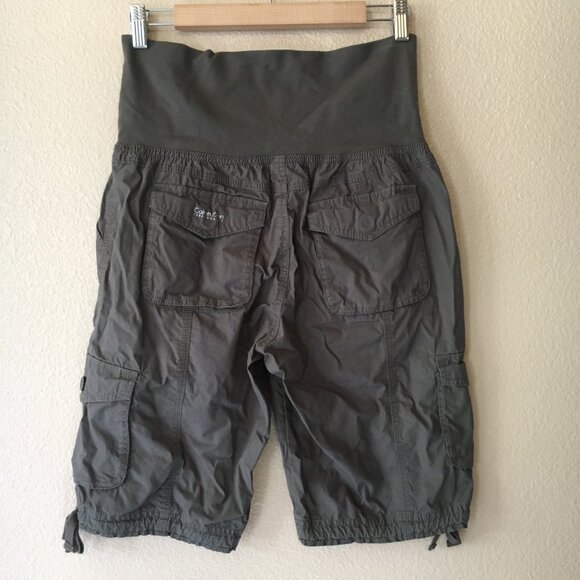 Calvin Klein Performance Shorts S Cargo Rollover Bermuda Green Soft Waist Band - Picture 3 of 6